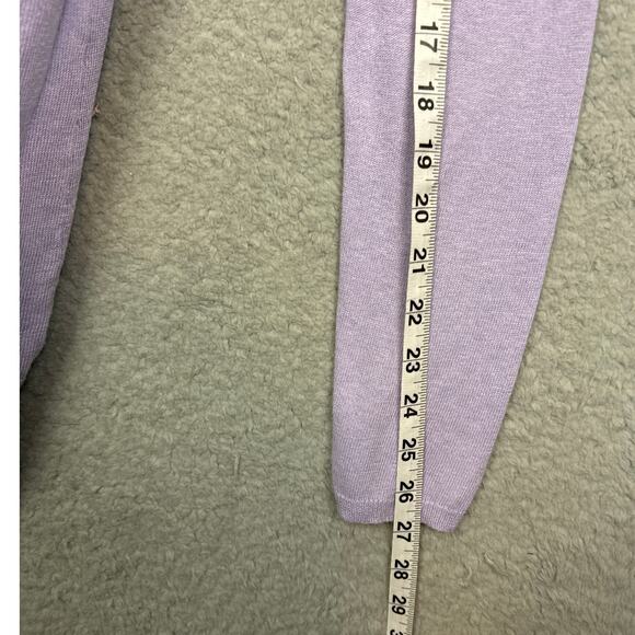 bryn WALKER Women's Open Front Cardigan Hi-Low Hem Lilac Size S Lightweight - Picture 5 of 7